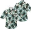 Green Bay Packers Coconut Leaves NFL Football Team Hawaiian Shirt