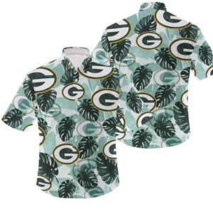 Green Bay Packers Coconut Leaves NFL Football Team Hawaiian Shirt