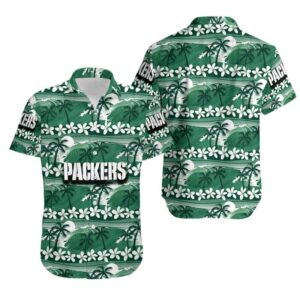 Green Bay Packers Coconut Trees V2 NFL Football Team Hawaiian Shirt