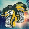 Green Bay Packers Curve NFL Football Team Hawaiian Shirt