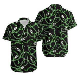 Green Bay Packers Green Chains NFL Football Team Hawaiian Shirt