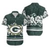 Green Bay Packers Hibiscus Flora NFL Football Team Hawaiian Shirt