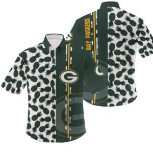 Green Bay Packers Pineapple NFL Football Team Hawaiian Shirt
