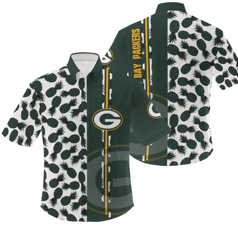 Green Bay Packers Pineapple NFL Football Team Hawaiian Shirt Green Bay Packers Pineapple NFL Football Team Hawaiian Shirt