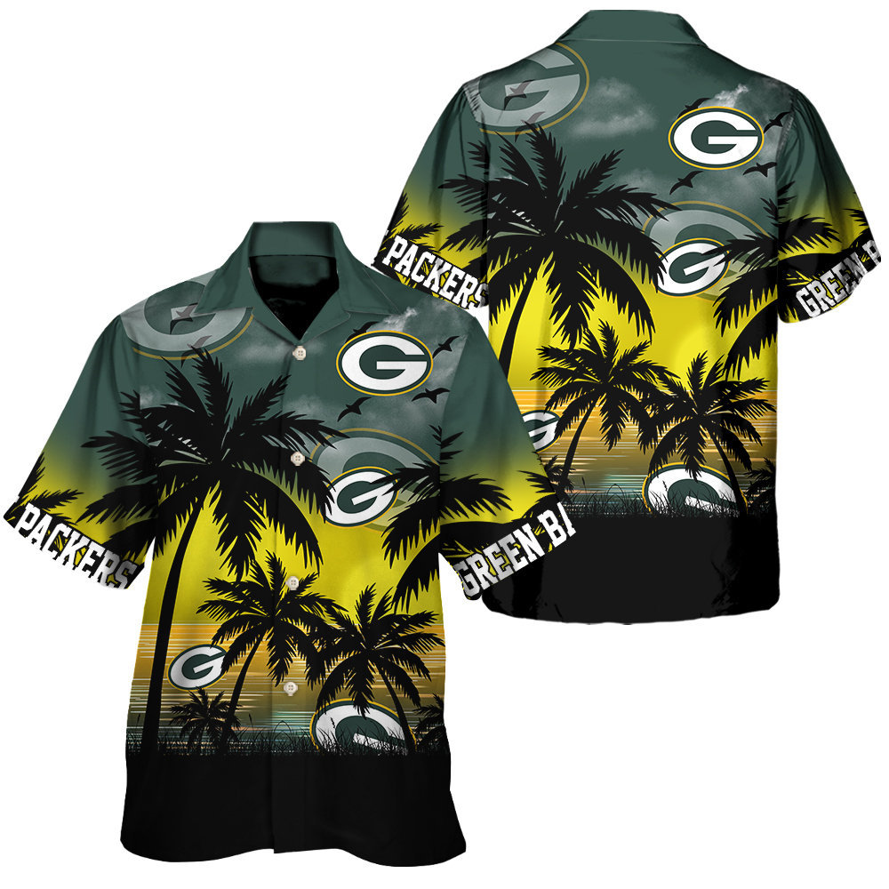 Green Bay Packers Seashore NFL Football Team Hawaiian Shirt Green Bay Packers Seashore NFL Football Team Hawaiian Shirt