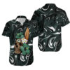 Green Bay Packers Skull and Hibiscus Flower NFL Football Team Hawaiian Shirt