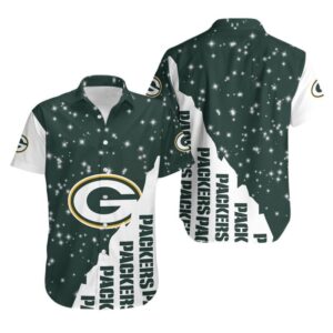 Green Bay Packers Starry NFL Football Team Hawaiian Shirt