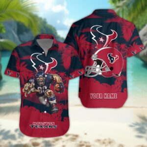 Houston Texans Personalized Hawaiian Shirt ??Custom Name