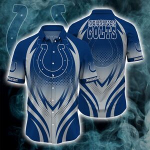 Indianapolis Colts Basic V3 NFL Football Team Hawaiian Shirt