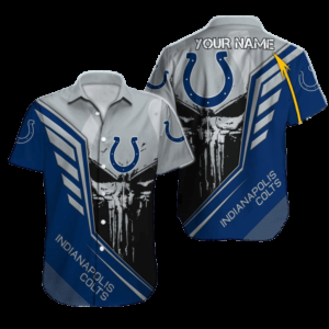 Indianapolis Colts Coastal Blue Paradise Hawaiian Shirt