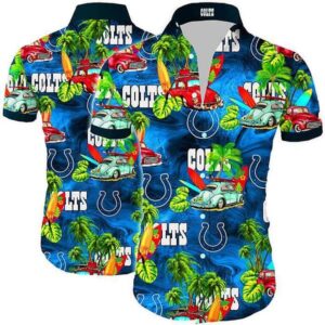 Indianapolis Colts Colorful Nature NFL Football Team Hawaiian Shirt