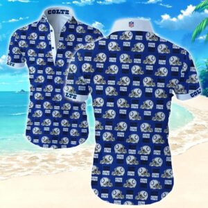 Indianapolis Colts Helmet NFL Football Team Hawaiian Shirt