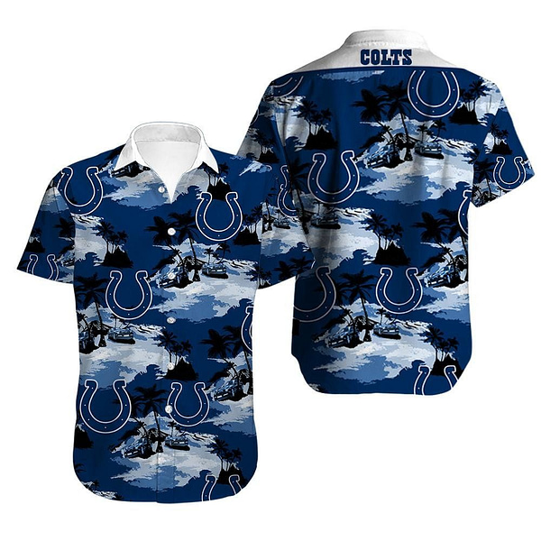 Indianapolis Colts Summer Sky NFL Football Team Hawaiian Shirt Indianapolis Colts Summer Sky NFL Football Team Hawaiian Shirt