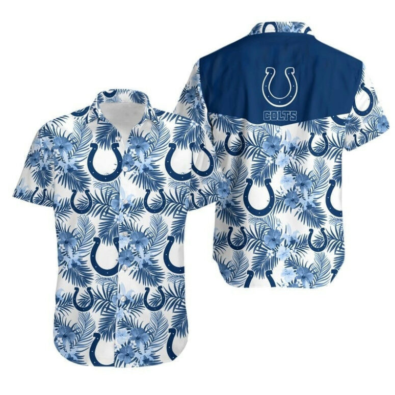 Indianapolis Colts Sunset Wave Paradise Hawaiian Shirt Indianapolis Colts Sunset Wave Paradise Hawaiian Shirt