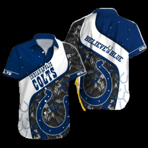 Indianapolis Colts Touchdown Tropical Aloha Shirt