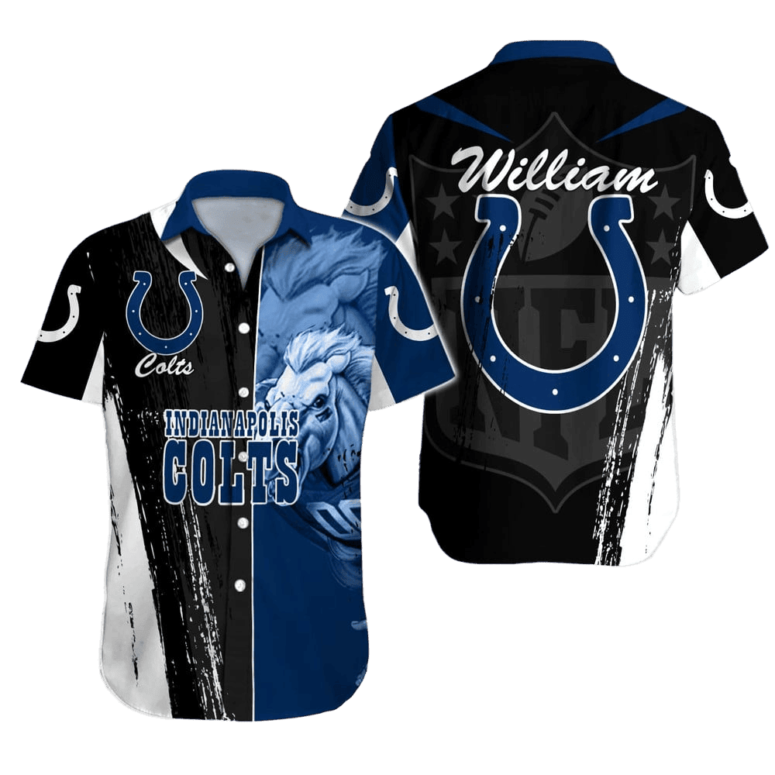Indianapolis Colts Touchdown Tropics Hawaiian Shirt Indianapolis Colts Touchdown Tropics Hawaiian Shirt