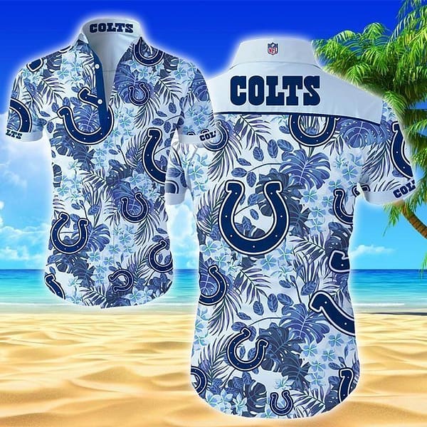 Indianapolis Colts Tropical NFL Football Team Hawaiian Shirt Indianapolis Colts Tropical NFL Football Team Hawaiian Shirt