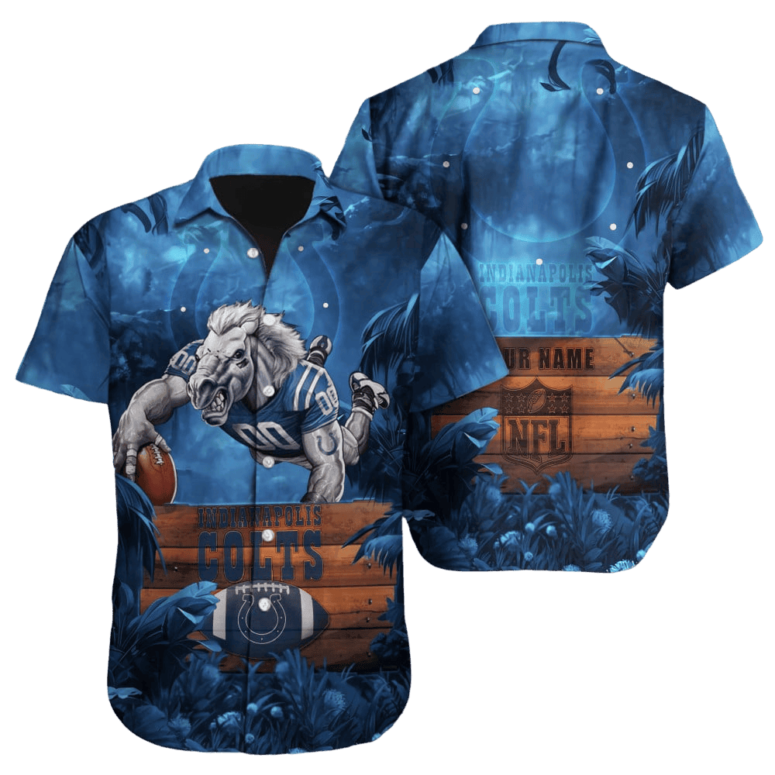 Indianapolis Colts Victory Wave Hawaiian Shirt Indianapolis Colts Victory Wave Hawaiian Shirt