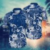 Indianapolis Colts White Flowers NFL Football Team Hawaiian Shirt