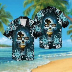 Jacksonville Jaguars Calavera V2 NFL Football Team Hawaiian Shirt