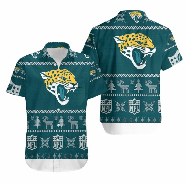 Jacksonville Jaguars Classic Holiday Hawaiian Shirt Jacksonville Jaguars Classic Holiday Hawaiian Shirt