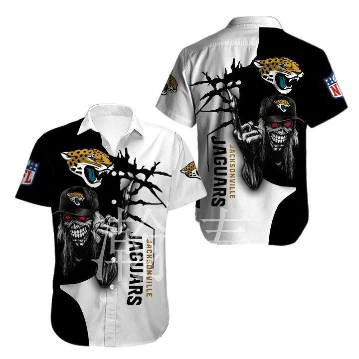 Jacksonville Jaguars Grim Reaper Fanatic Hawaiian Shirt Jacksonville Jaguars Grim Reaper Fanatic Hawaiian Shirt
