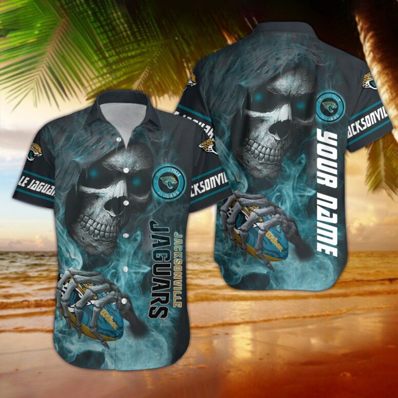 Jacksonville Jaguars Grim Reaper Hawaiian Shirt Jacksonville Jaguars Grim Reaper Hawaiian Shirt