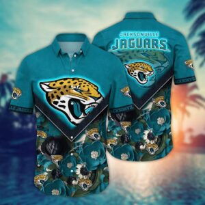 Jacksonville Jaguars Into The Forest NFL Football Team Hawaiian Shirt
