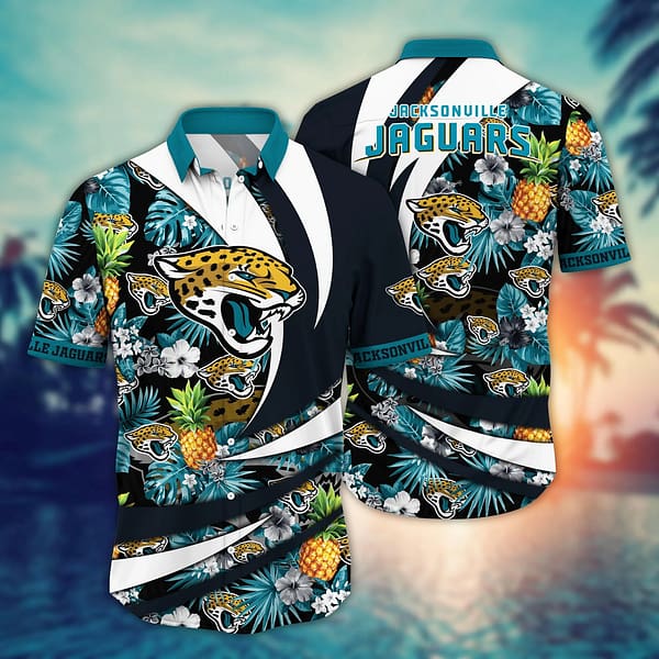 Jacksonville Jaguars Pineapple NFL Football Team Hawaiian Shirt Jacksonville Jaguars Pineapple NFL Football Team Hawaiian Shirt