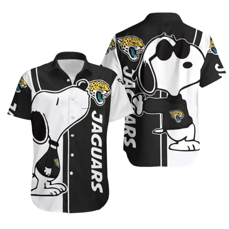 Jacksonville Jaguars Snoopy Lover Hawaiian Shirt Jacksonville Jaguars Snoopy Lover Hawaiian Shirt