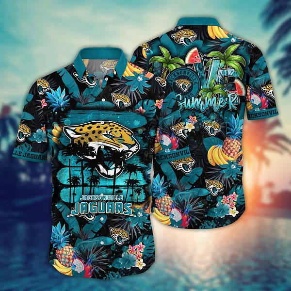 Jacksonville Jaguars Summer NFL Football Team Hawaiian Shirt Jacksonville Jaguars Summer NFL Football Team Hawaiian Shirt