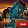 Jacksonville Jaguars Sunset Personalized Name Hawaiian Shirt