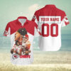 Kansas City Chiefs Custom Name and Number V3 NFL Football Team Hawaiian Shirt