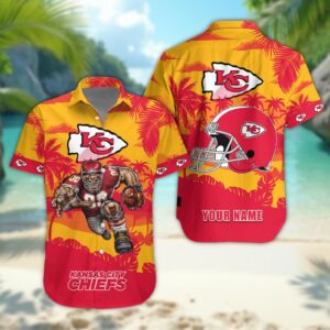 Kansas City Chiefs Personalized Hawaiian Shirt ??Custom Name