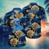 Kansas City Royals Bold Blue Rose Hawaiian Shirt