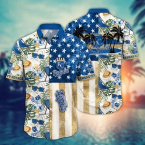 Kansas City Royals Stars Stripes Beach Hawaiian Shirt