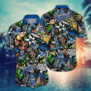 Kansas City Royals Tiki Paradise Hawaiian Shirt
