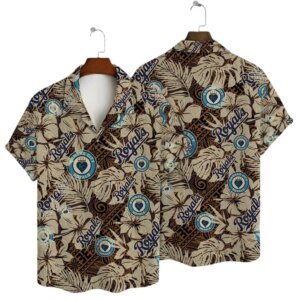Kansas City Royals Tropical Hearts Hawaiian Shirt