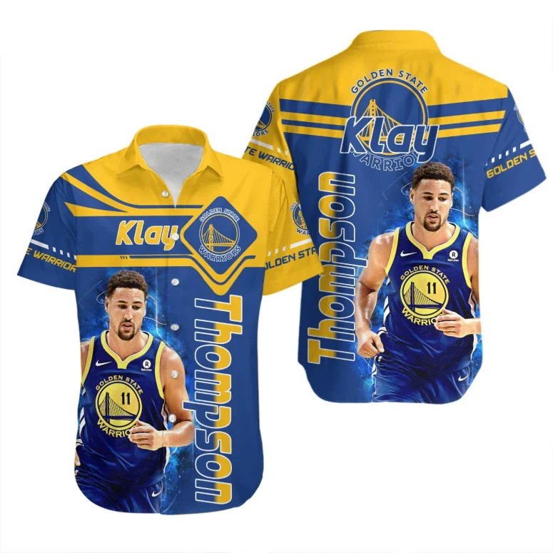 Klay Thompson Golden State Warriors Hawaiian Shirt Klay Thompson Golden State Warriors Hawaiian Shirt