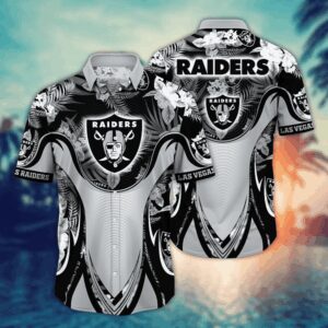 Las Vegas Raiders Basic V1 NFL Football Team Hawaiian Shirt