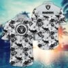Las Vegas Raiders Floral Frenzy Hawaiian Shirt