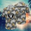 Las Vegas Raiders Palm Tree Leaves NFL Football Team Hawaiian Shirt