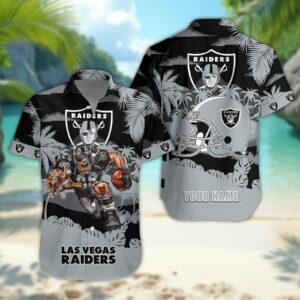 Las Vegas Raiders Personalized Hawaiian Shirt ??Custom Name