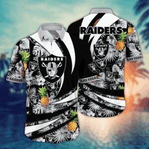 Las Vegas Raiders Pineapple NFL Football Team Hawaiian Shirt