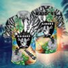 Las Vegas Raiders Seashore NFL Football Team Hawaiian Shirt