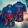 Los Angeles Angels Floral Vibe Hawaiian Shirt