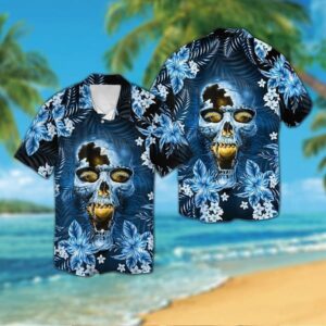 Los Angeles Chargers Calavera NFL Football Team Hawaiian Shirt
