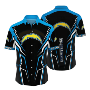 Los Angeles Chargers Electric Surge Hawaiian Shirt