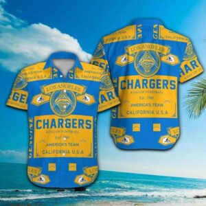 Los Angeles Chargers Est 1960 NFL Football Team Hawaiian Shirt