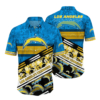 Los Angeles Chargers Floral Storm Hawaiian Shirt